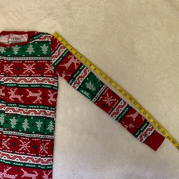 Fammy Jammies Youth Large 14 One Piece Holiday Pajamas Naughty Nice I Tried - Picture 6 of 8